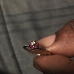 Gold and diamond rings